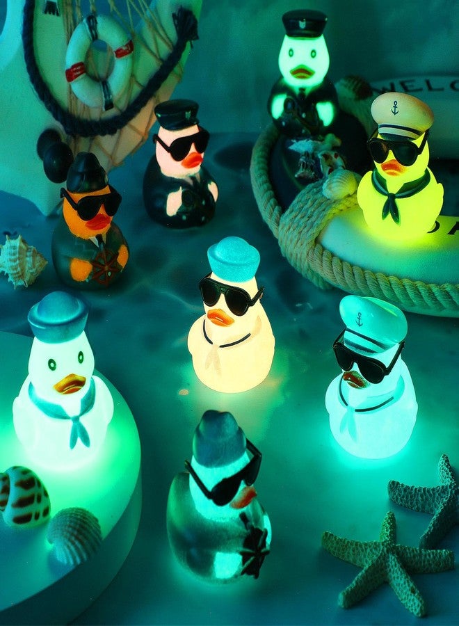 Rotatingpals 48 Pcs Christmas Cruise Ducks Light up Rubber Ducks Glow in The Dark Cruise Ship Hiding Accessories 2.4'' Nautical Sailing Rubber Decor for New Years Eve Christmas Party Favor Birthday - Image 3